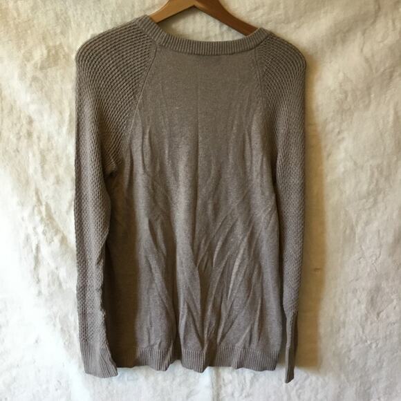 Loft Brown Hi-Low Knit Pull Over Sweater - Picture 8 of 14